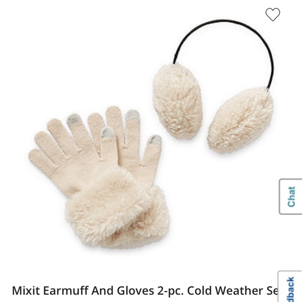 Mixit scarf, earmuff, and mittens set.
